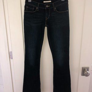 Levi's 524 bootcut jeans sz 3M 26x32 NWOT Dk blue